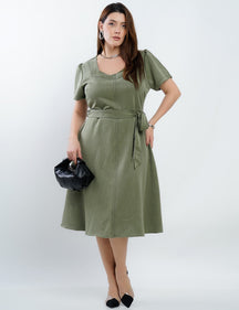 Vestido Curto Alfaiataria Com Pesponto