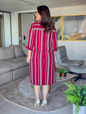 VESTIDO CHEMISE MANGA