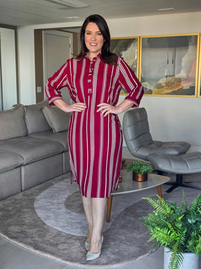 VESTIDO CHEMISE MANGA