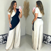 Macacão Assimétrico Decote Transpassado Lúcia