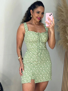 Macaquinho Floral Alça Larga Duda