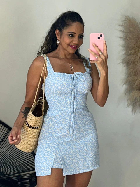 Macaquinho Floral Alça Larga Duda