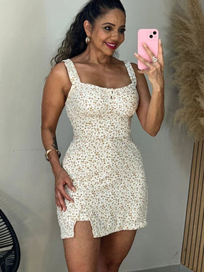 Macaquinho Floral Alça Larga Duda