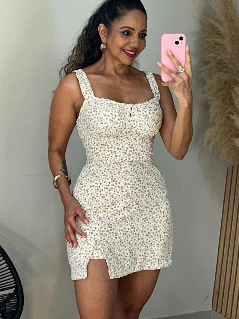 Macaquinho Floral Alça Larga Duda