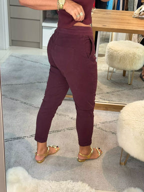 Calça De Sarja Com Cordão