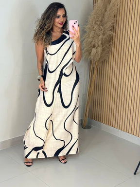 Vestido Longo Nula Manga Nina