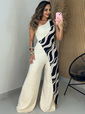 Macacão Pantalona Nula Manga Miriam