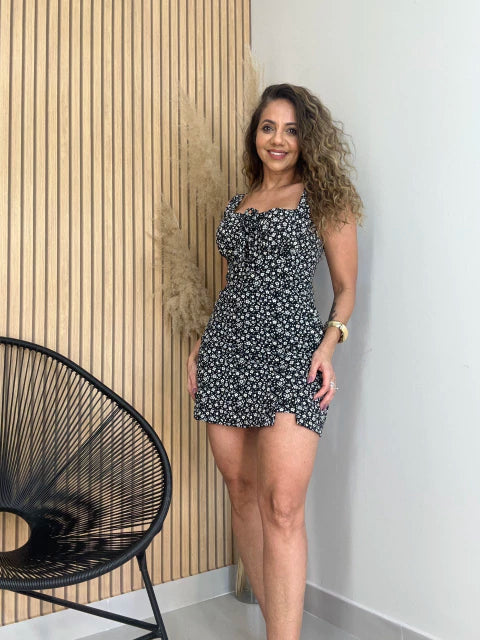 Macaquinho Floral Alça Larga Duda